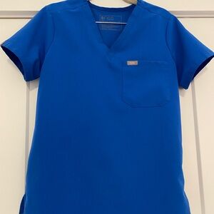 Figs Royal Blue Scrub Set